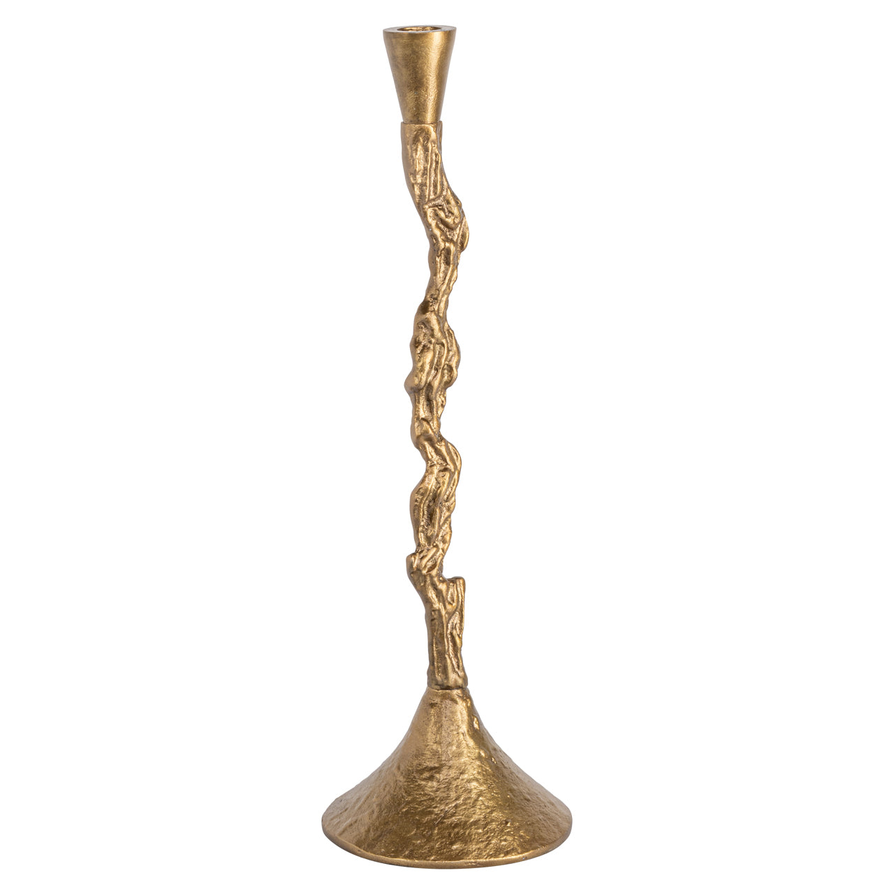 Candle holder Mona brass antique