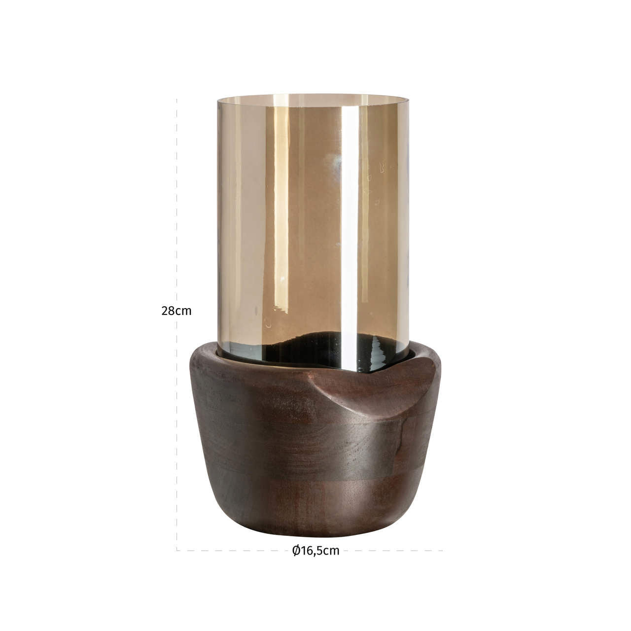 Hurricane light Sloane walnut large