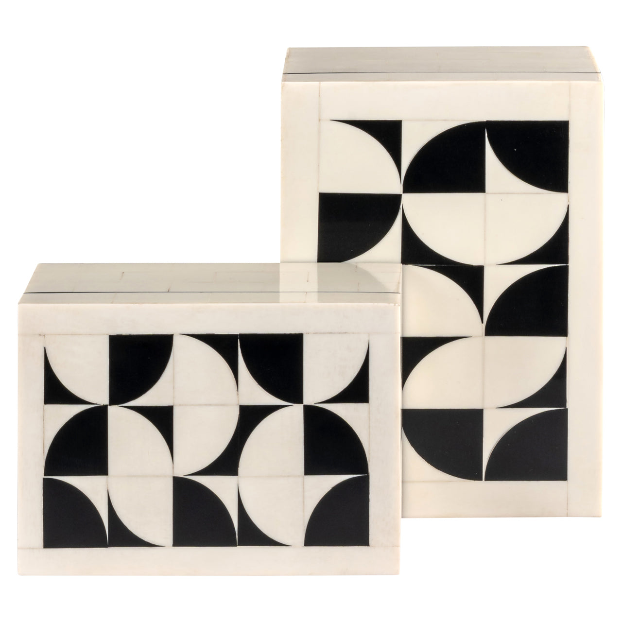 Storage box Flake white (Set of 2)