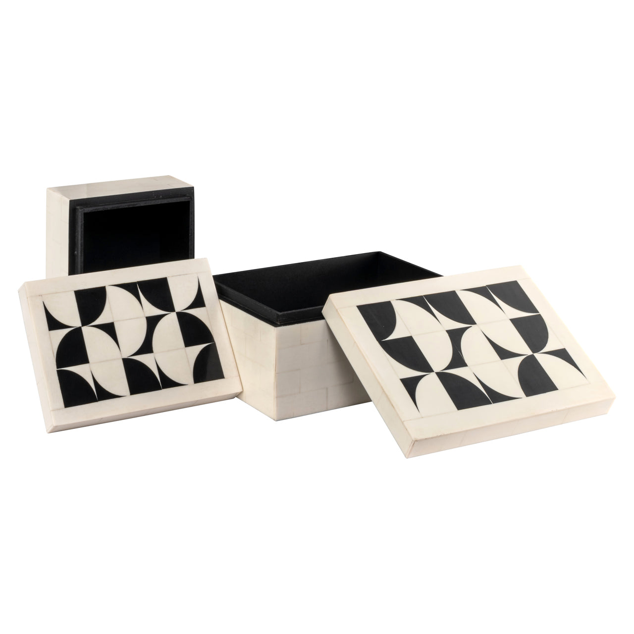 Storage box Flake white (Set of 2)