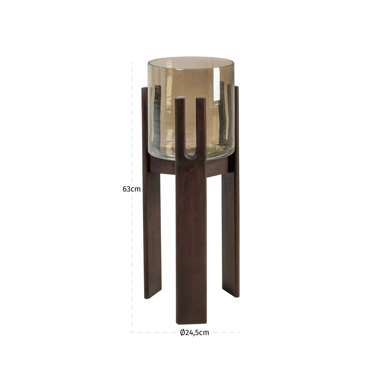Hurricane light Paige walnut small