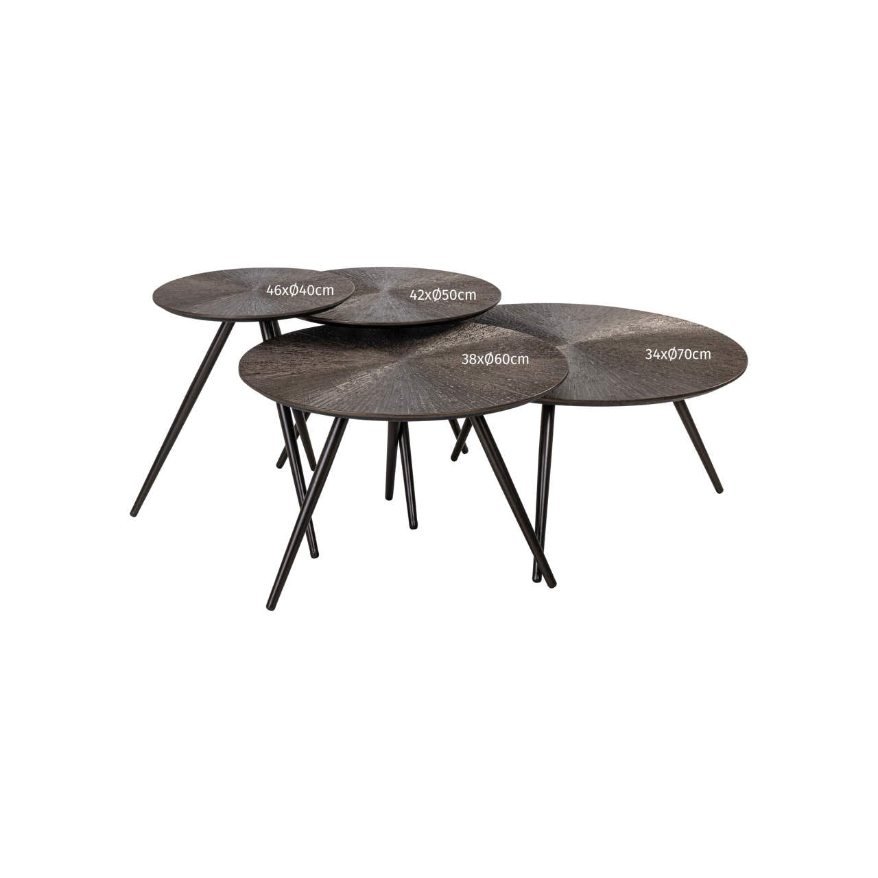Coffee table Quadra Brunzae (Set of 4)