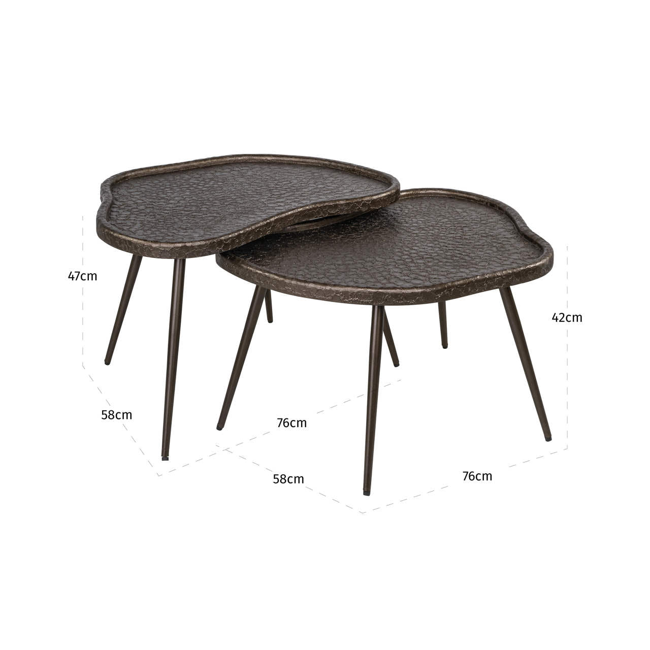Coffee table Bean Brunzae (Set of 2)
