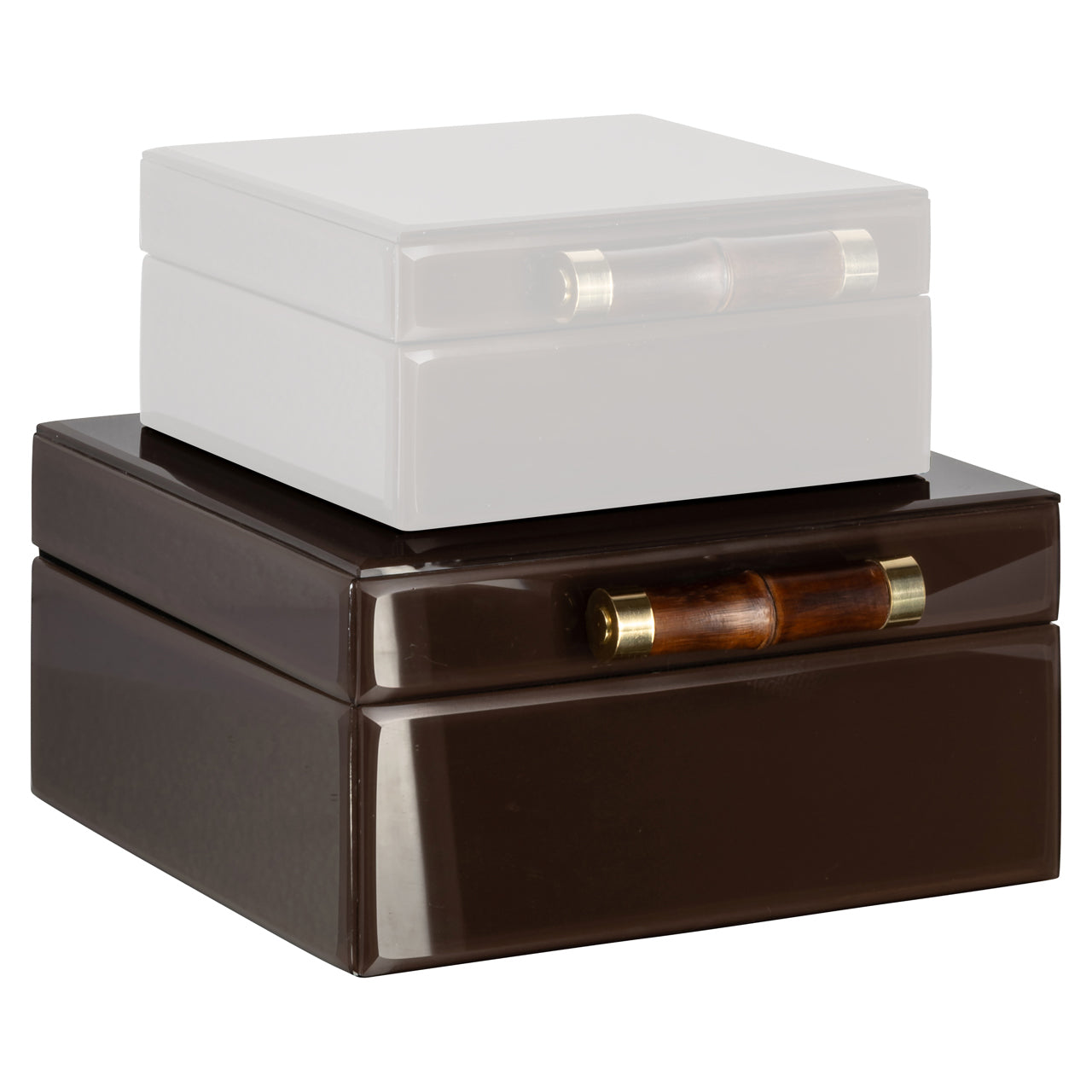 Storage box Echo dark brown large