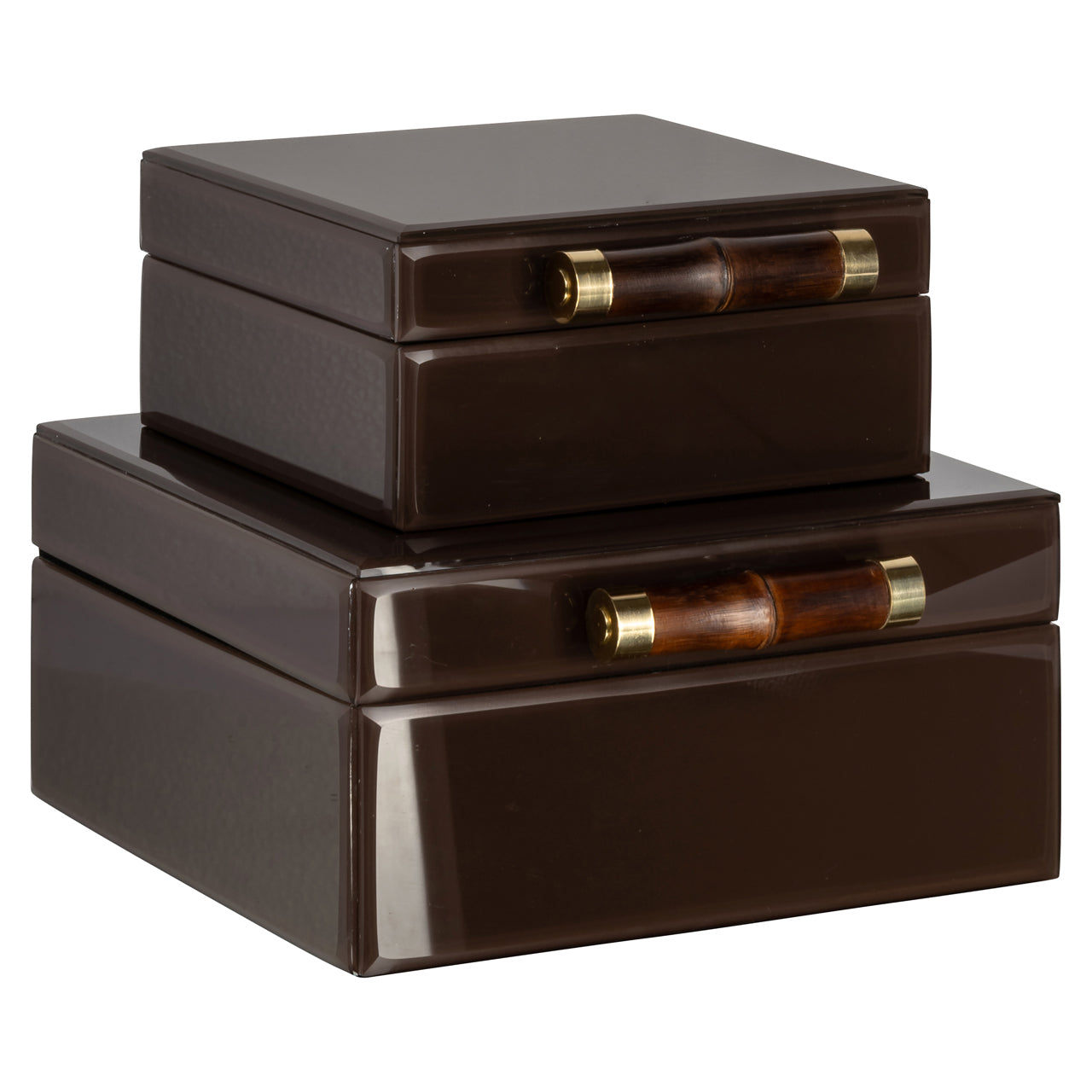 Storage box Echo dark brown large