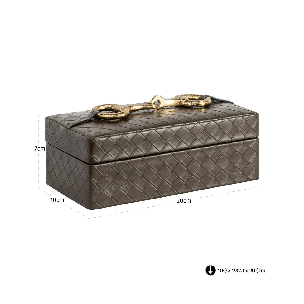 Storage box Blade olive small