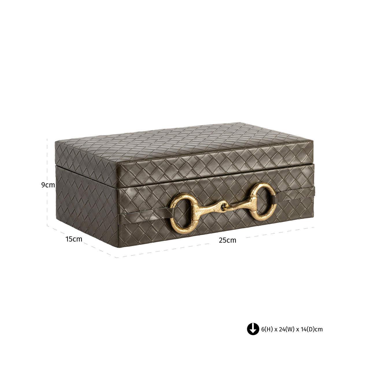 Storage box Blade olive large
