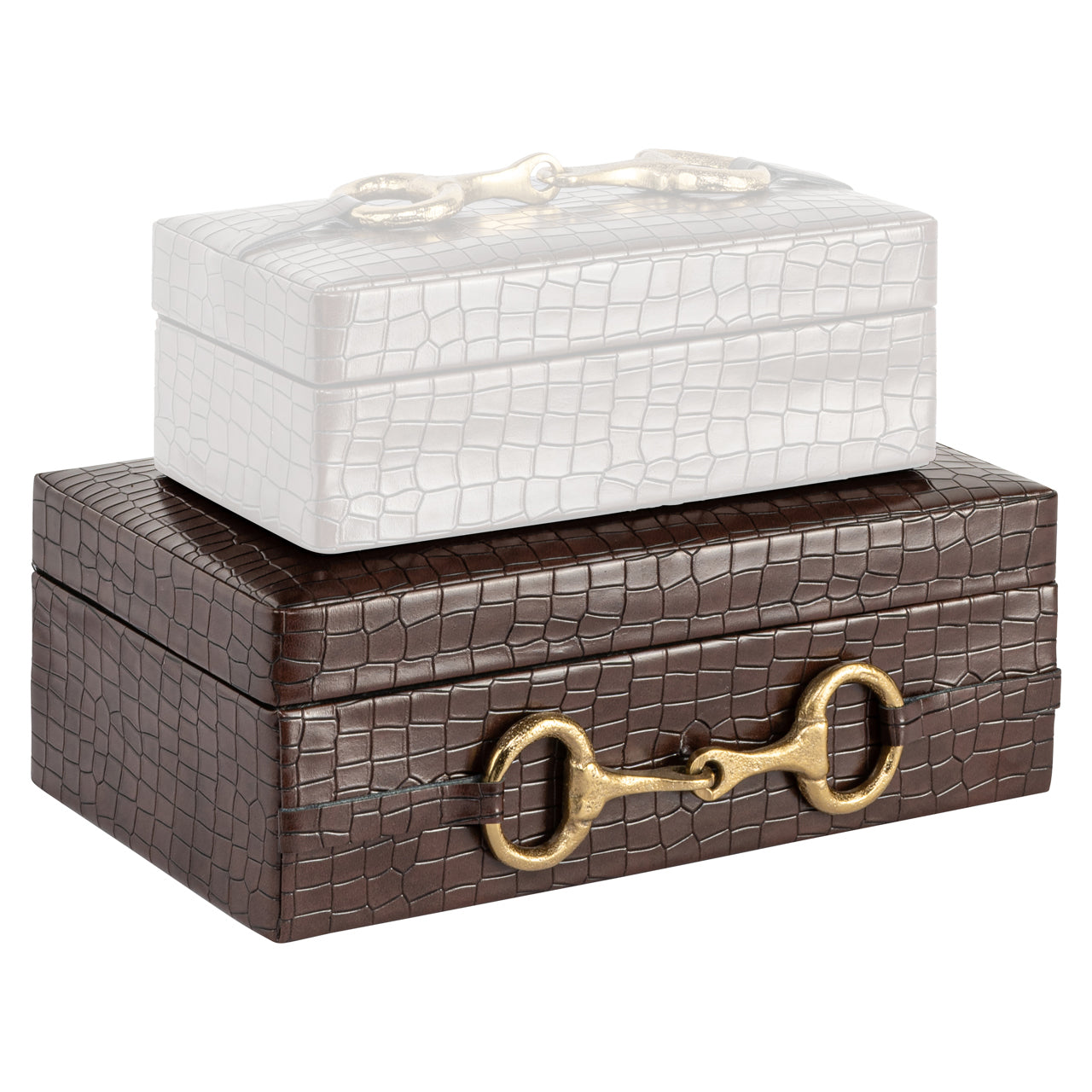 Storage box Rex dark brown large
