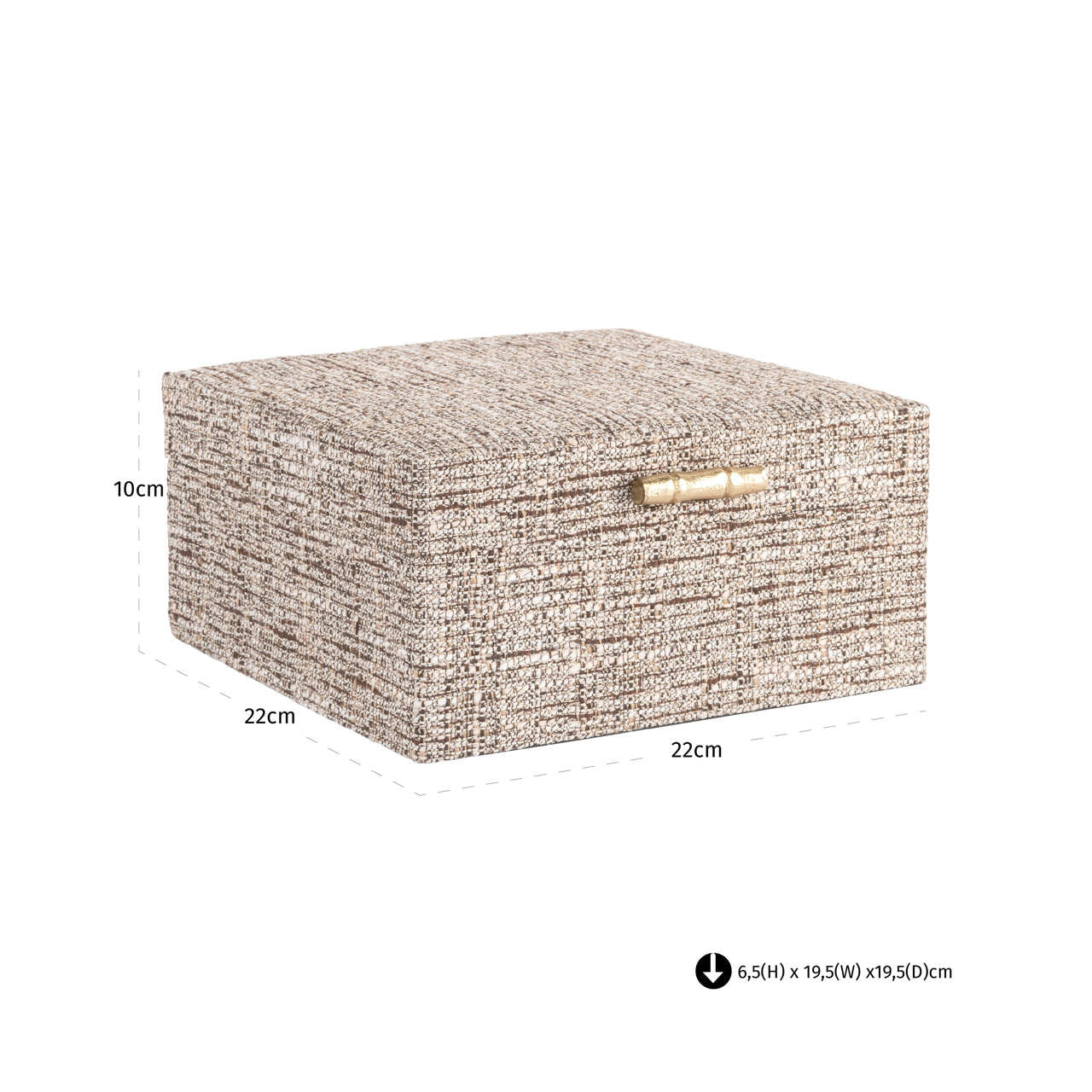 Storage box Chalenny brown large