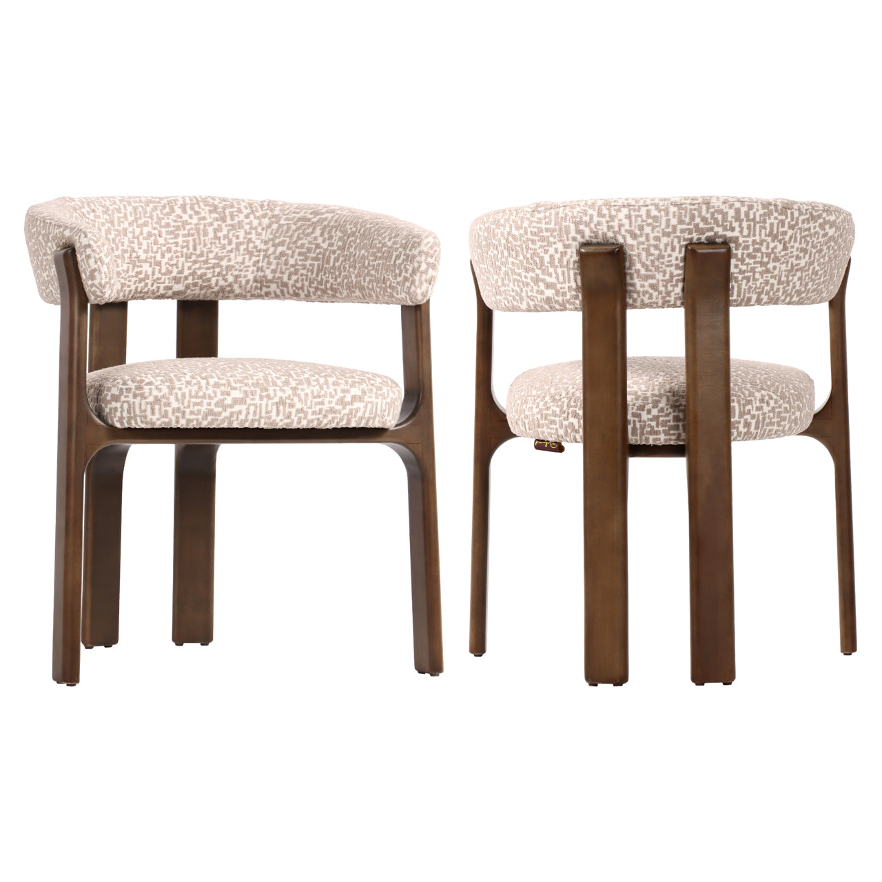 Dining chair Contigo natural geo