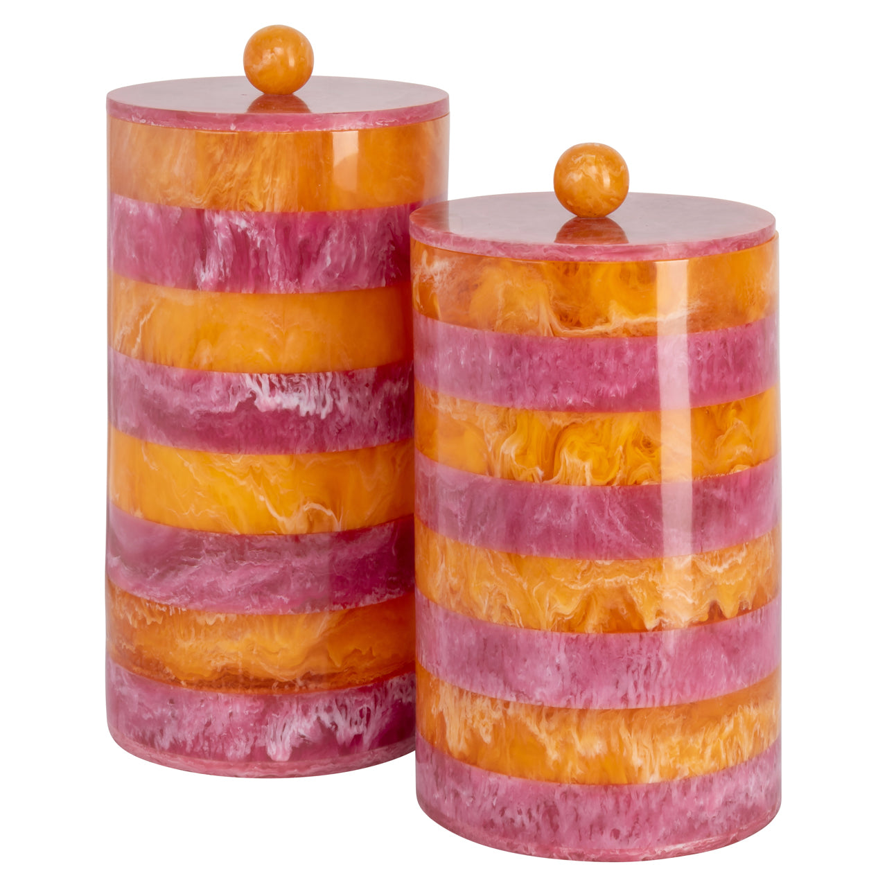 Storage box Lilybelle pink/orange storage jar small