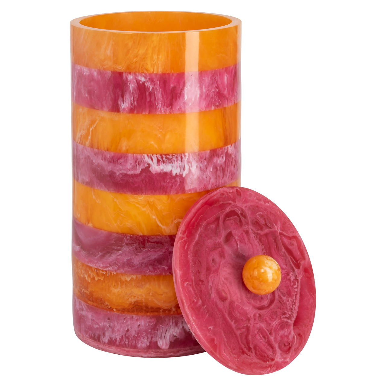 Storage box Lilybelle pink/orange storage jar large