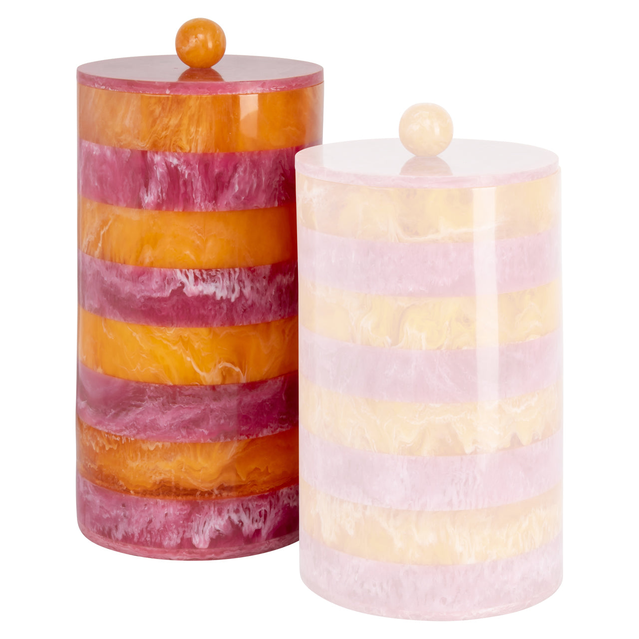 Storage box Lilybelle pink/orange storage jar large