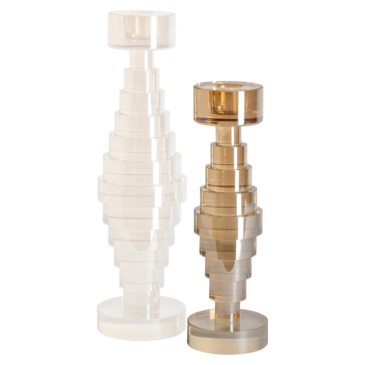 Candle holder Bryn Champagne small