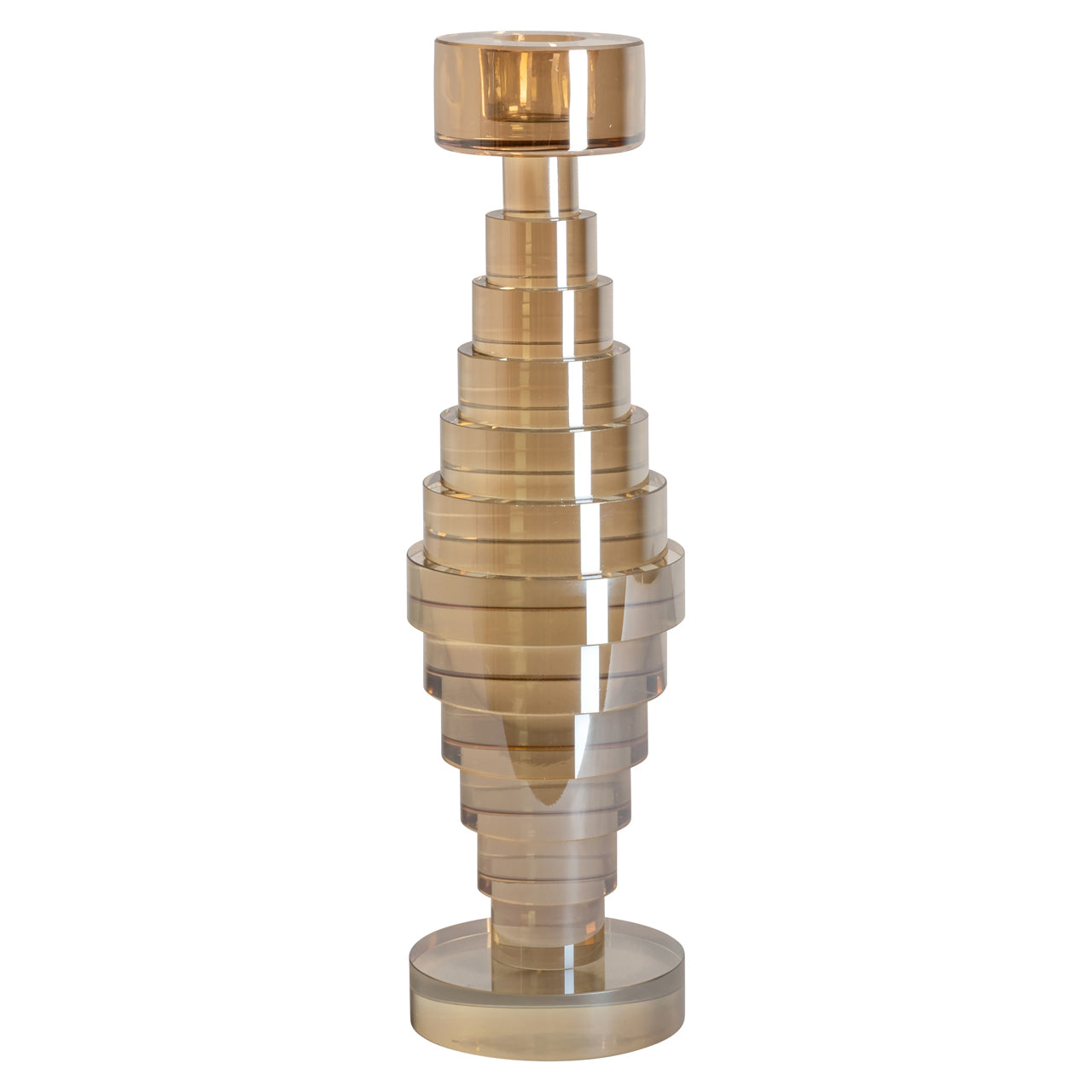 Candle holder Bryn Champagne large