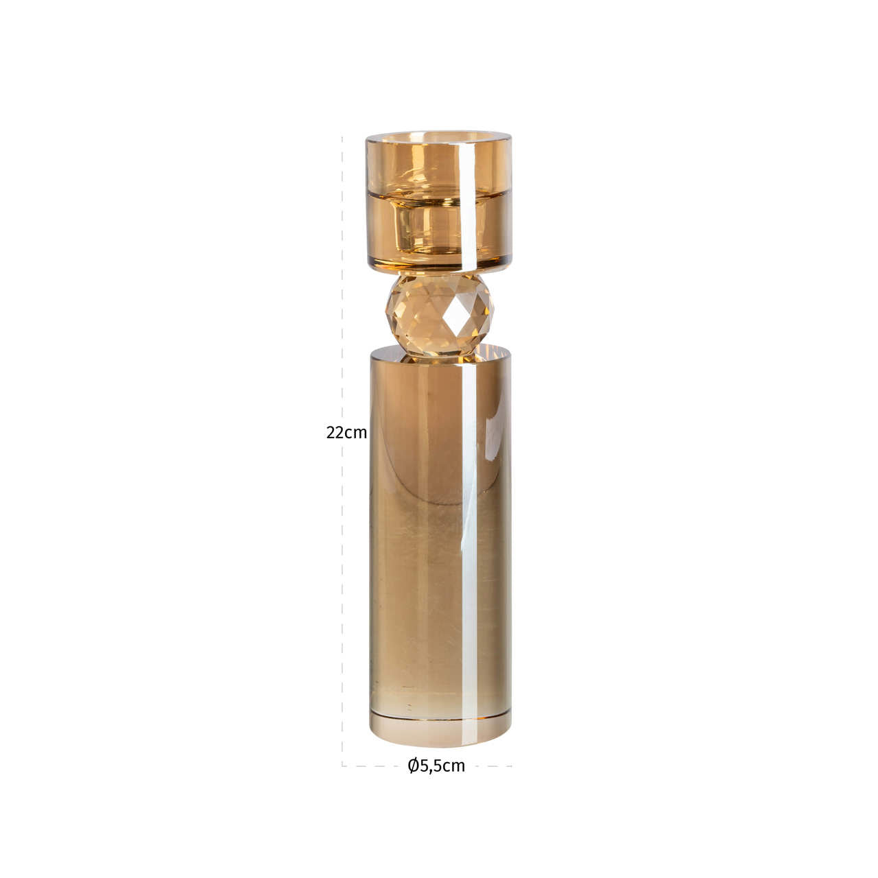 Candle holder Piper Champagne small