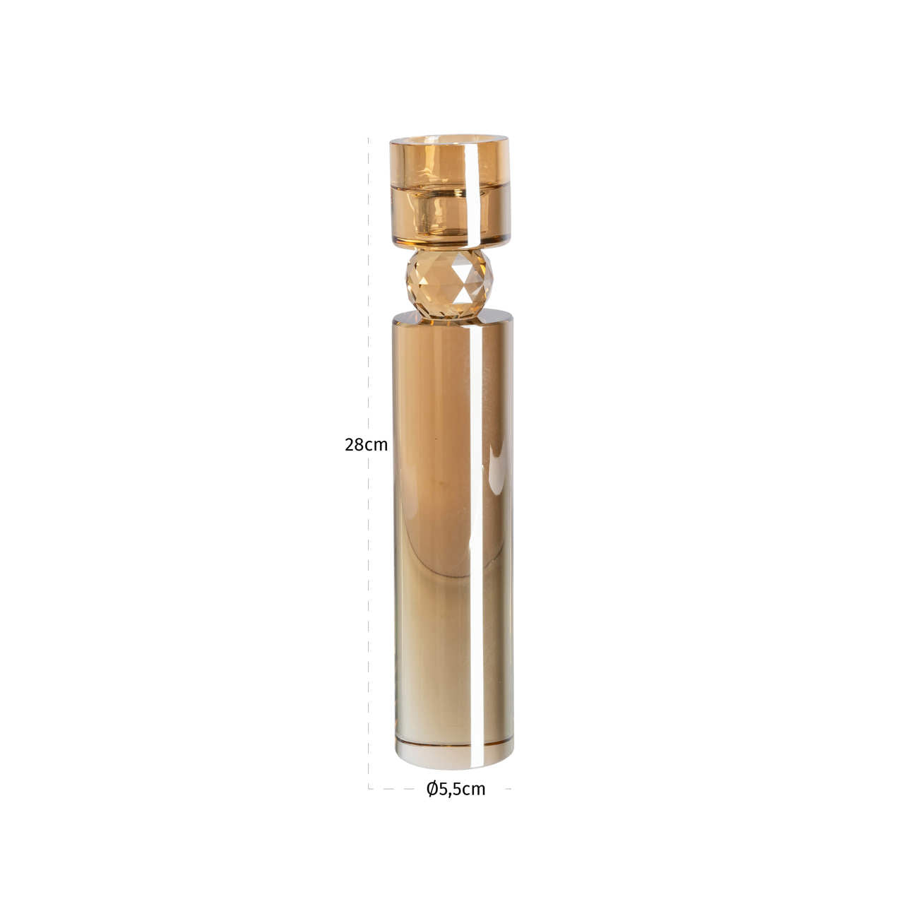 Candle holder Piper Champagne large