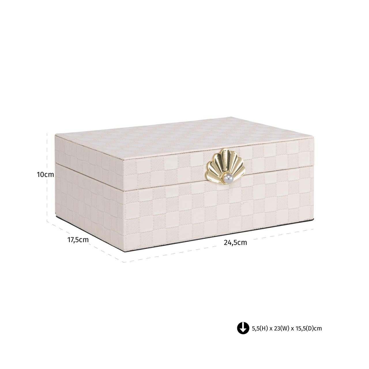 Storage box Bless ivory large