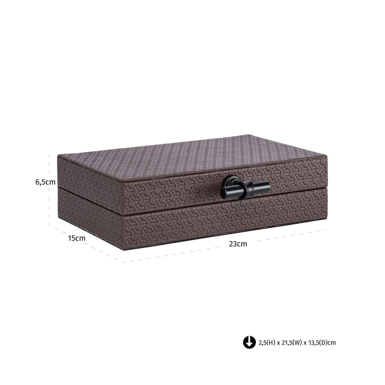 Storage box Billie dark brown small