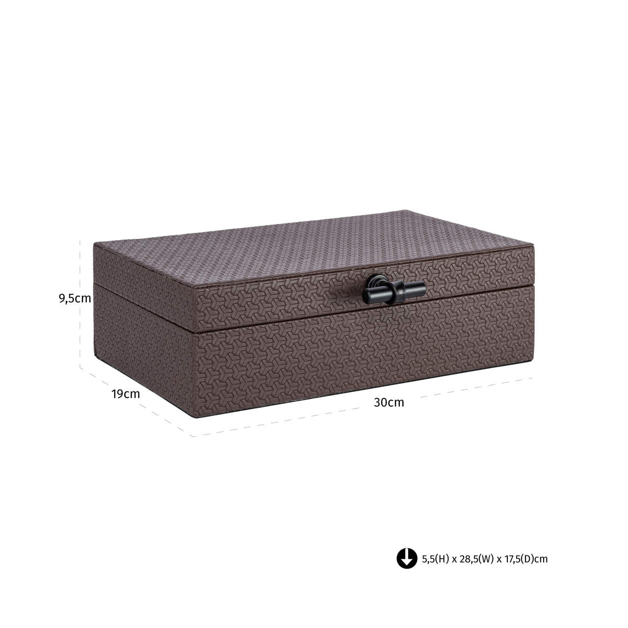 Storage box Billie dark brown large