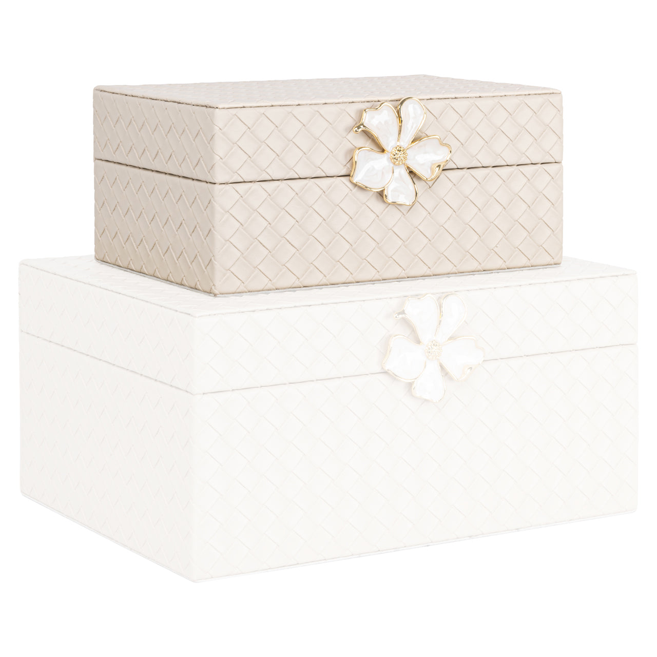 Storage box Lillie ivory small