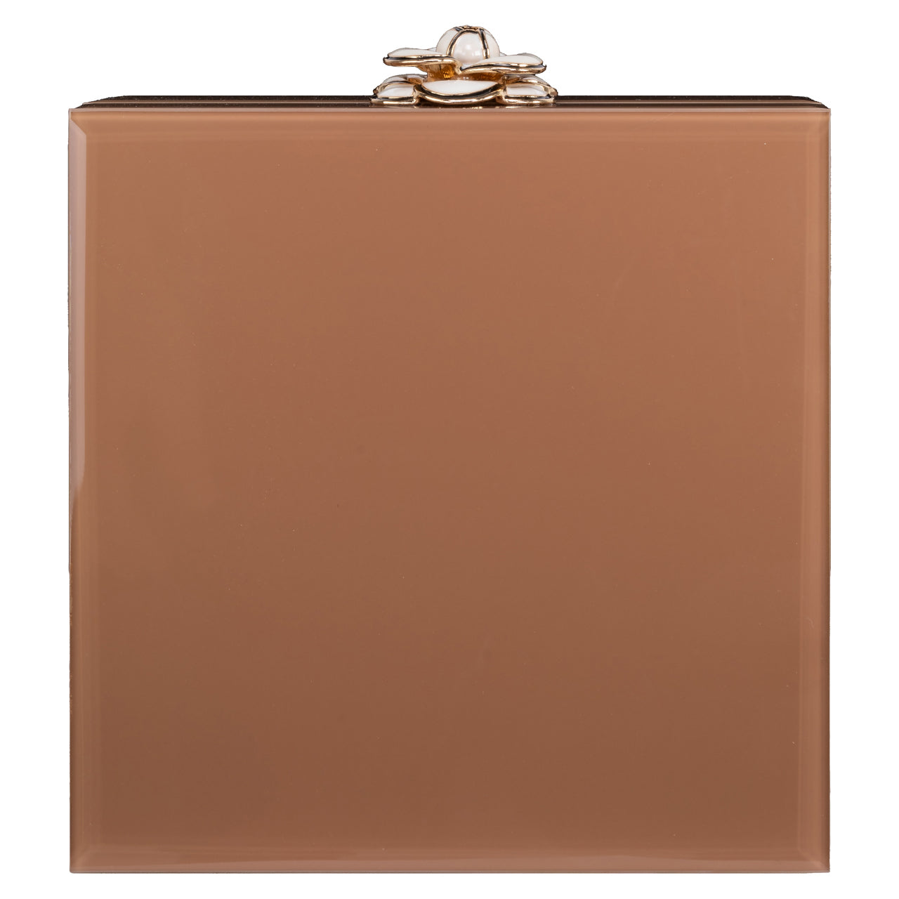 Storage box Floral brown small