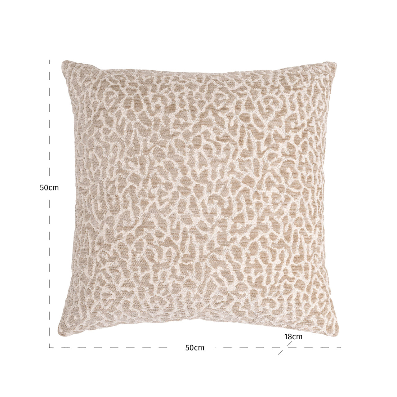 Cushion Noa beige leopard