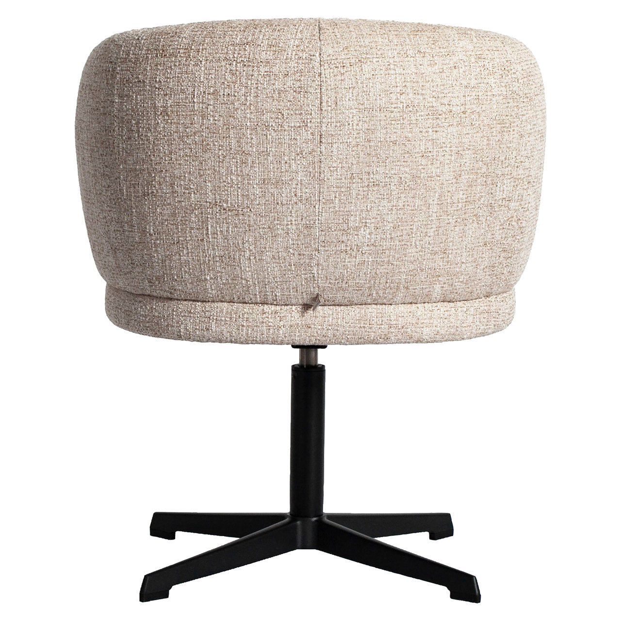 Dining chair Dinan cream tweed fire retardant - swivel
