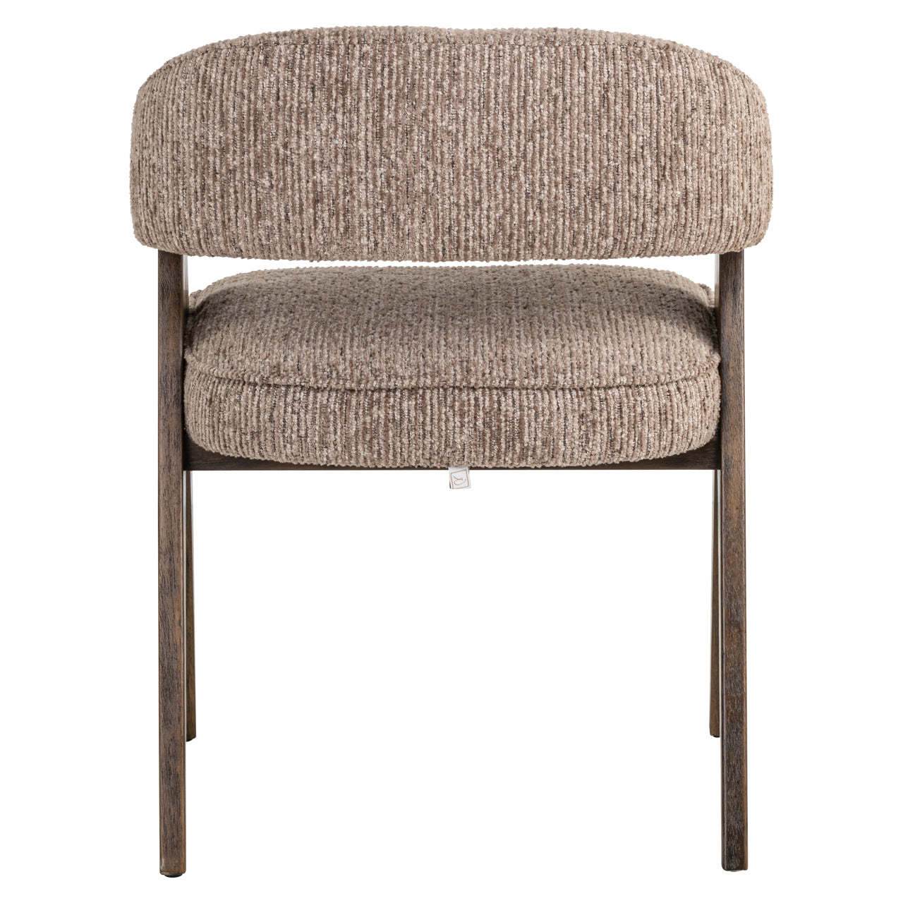 Dining chair Mori mocca linear fire retardant