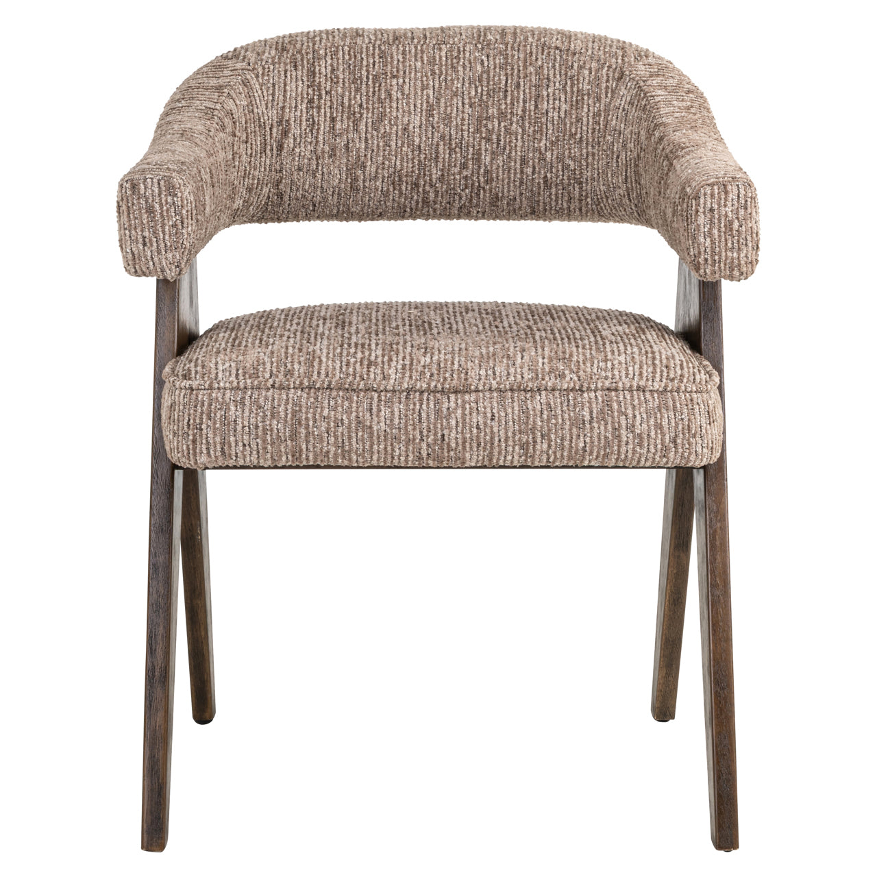 Dining chair Mori mocca linear fire retardant