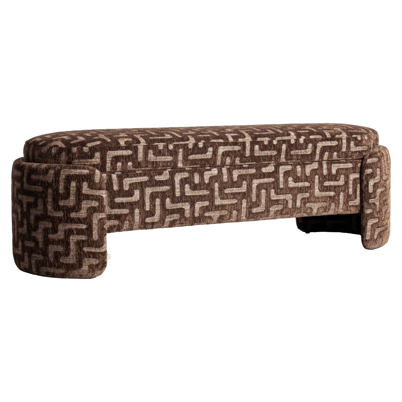 Bench Cupid brown labyrinth with storage