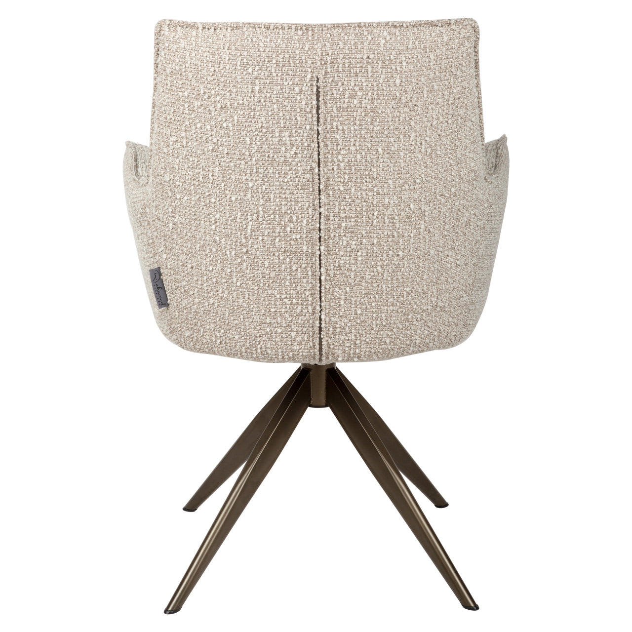 Dining chair Dakota natural chunky swivel with arm