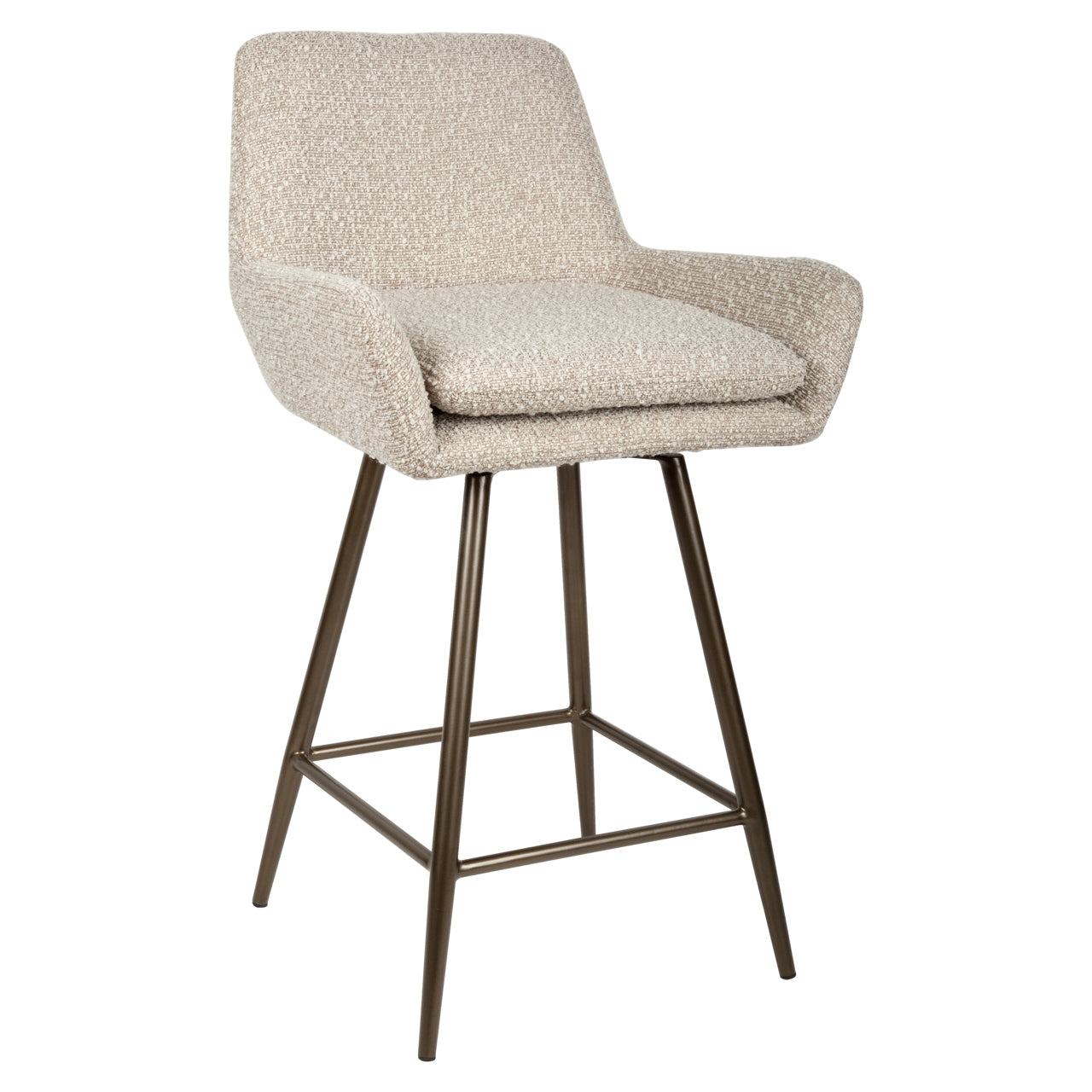 Counter stool Linsey natural chunky swivel (Set of 2)