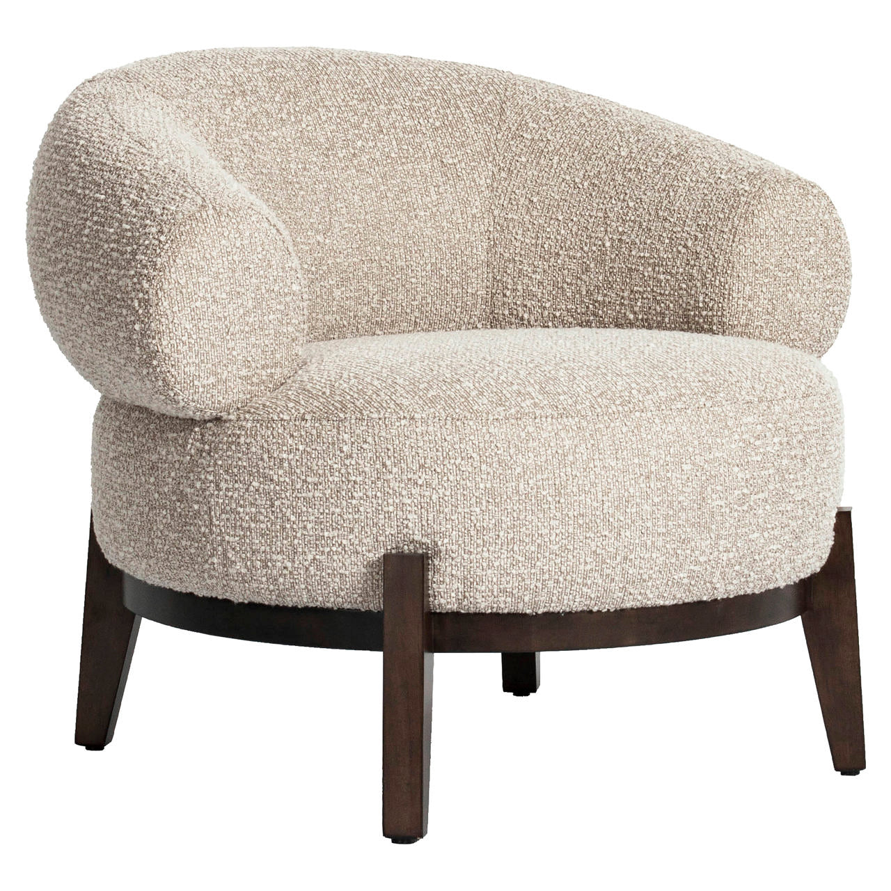 Lounge chair Montana natural chunky fire retardant