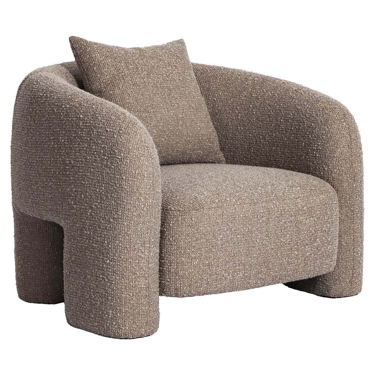 Lounge chair Tuscany mocca chunky