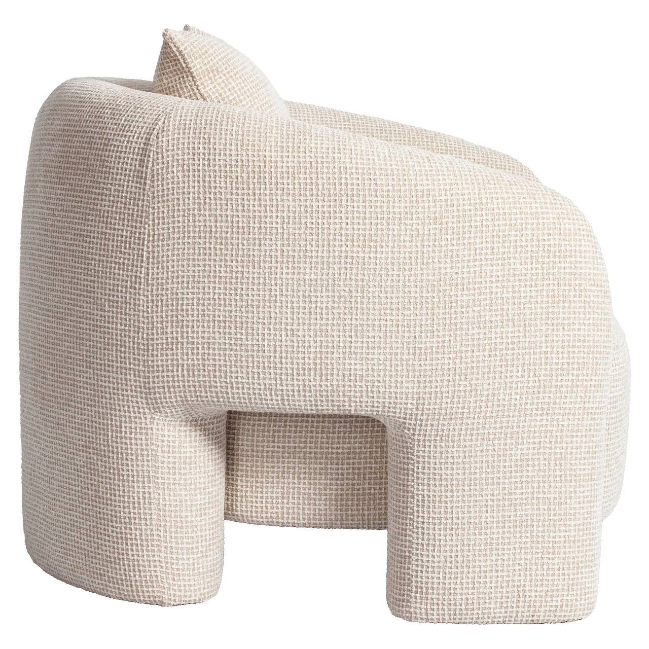 Lounge chair Tuscany beige blockweave