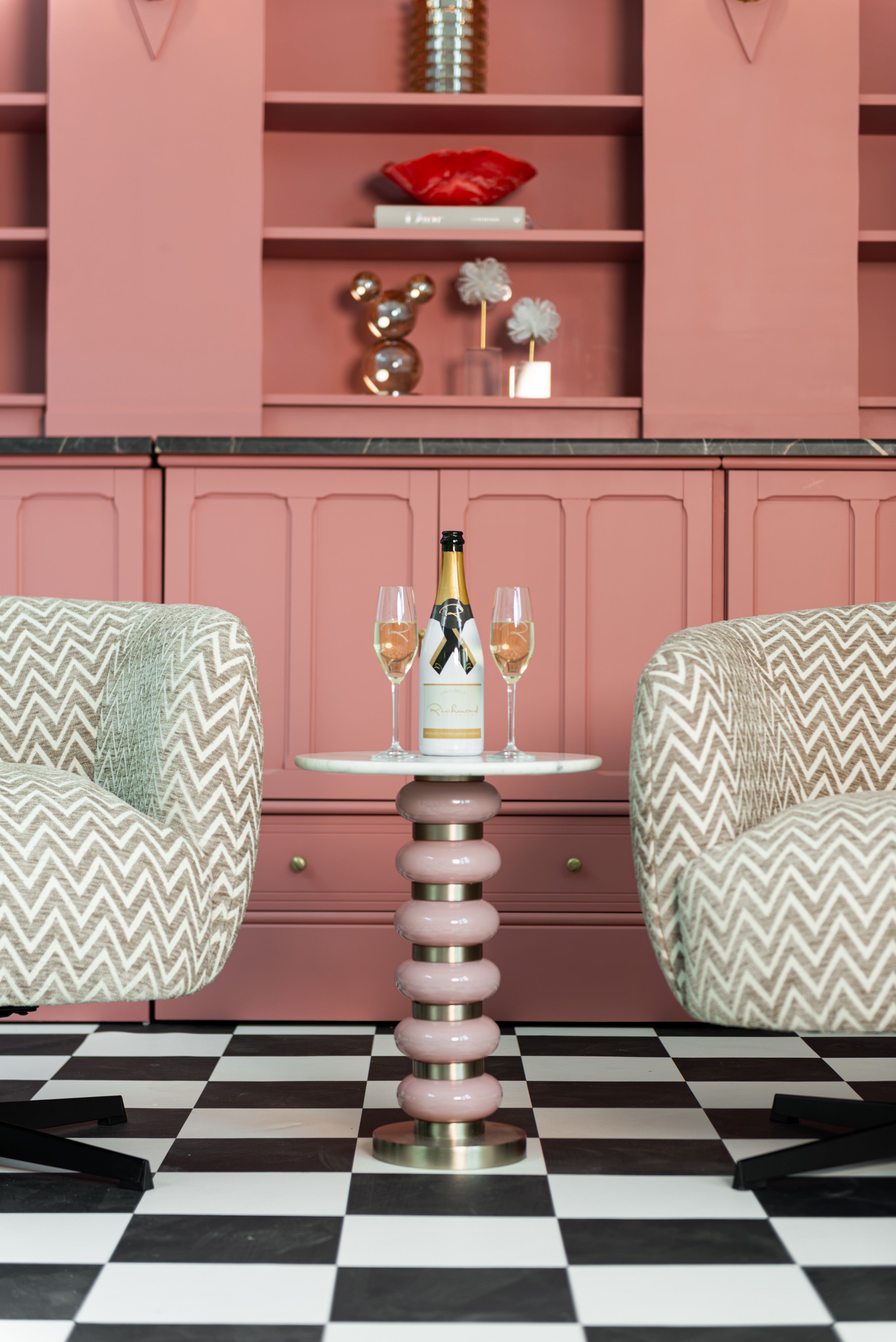 End table Villeray pink