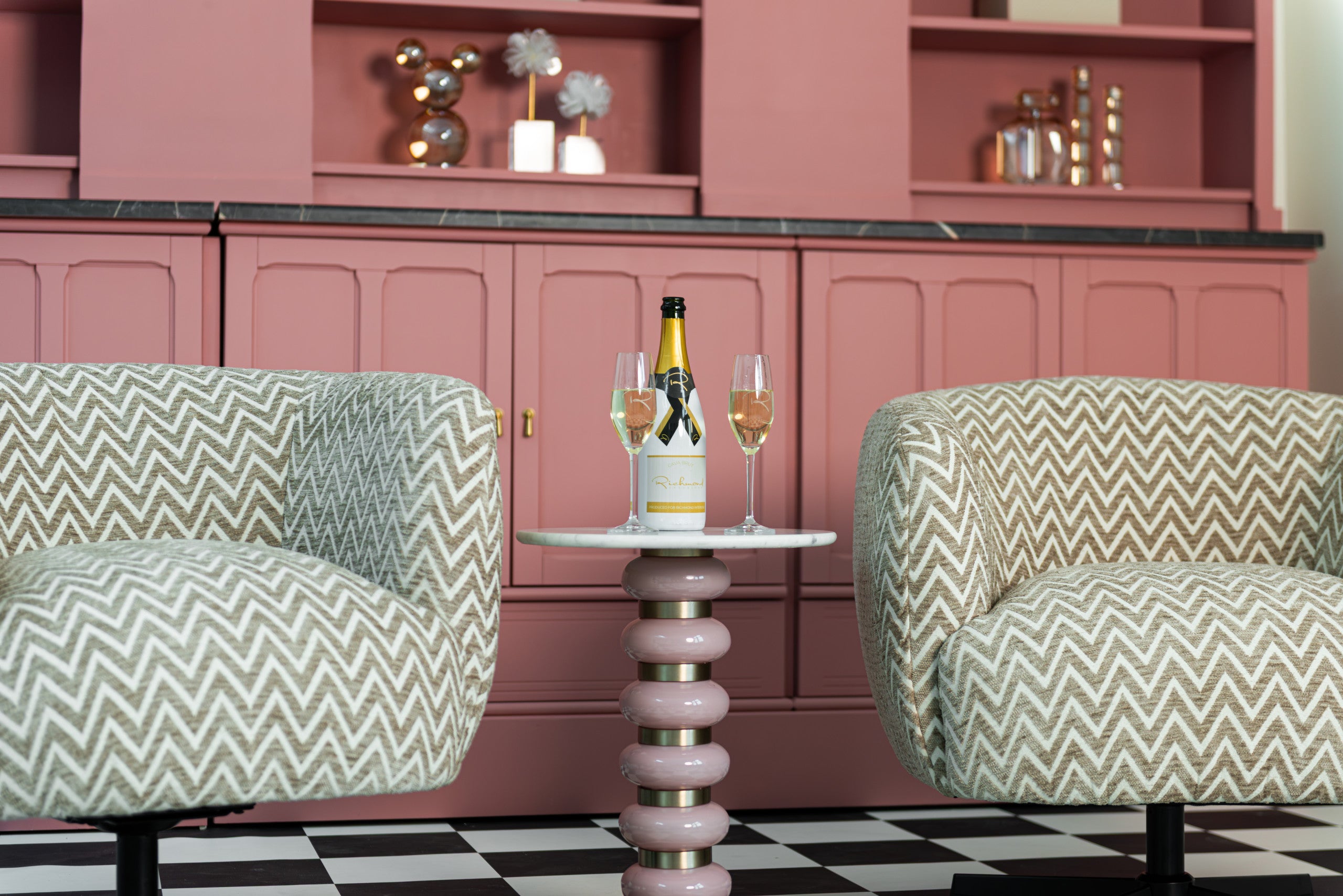 End table Villeray pink