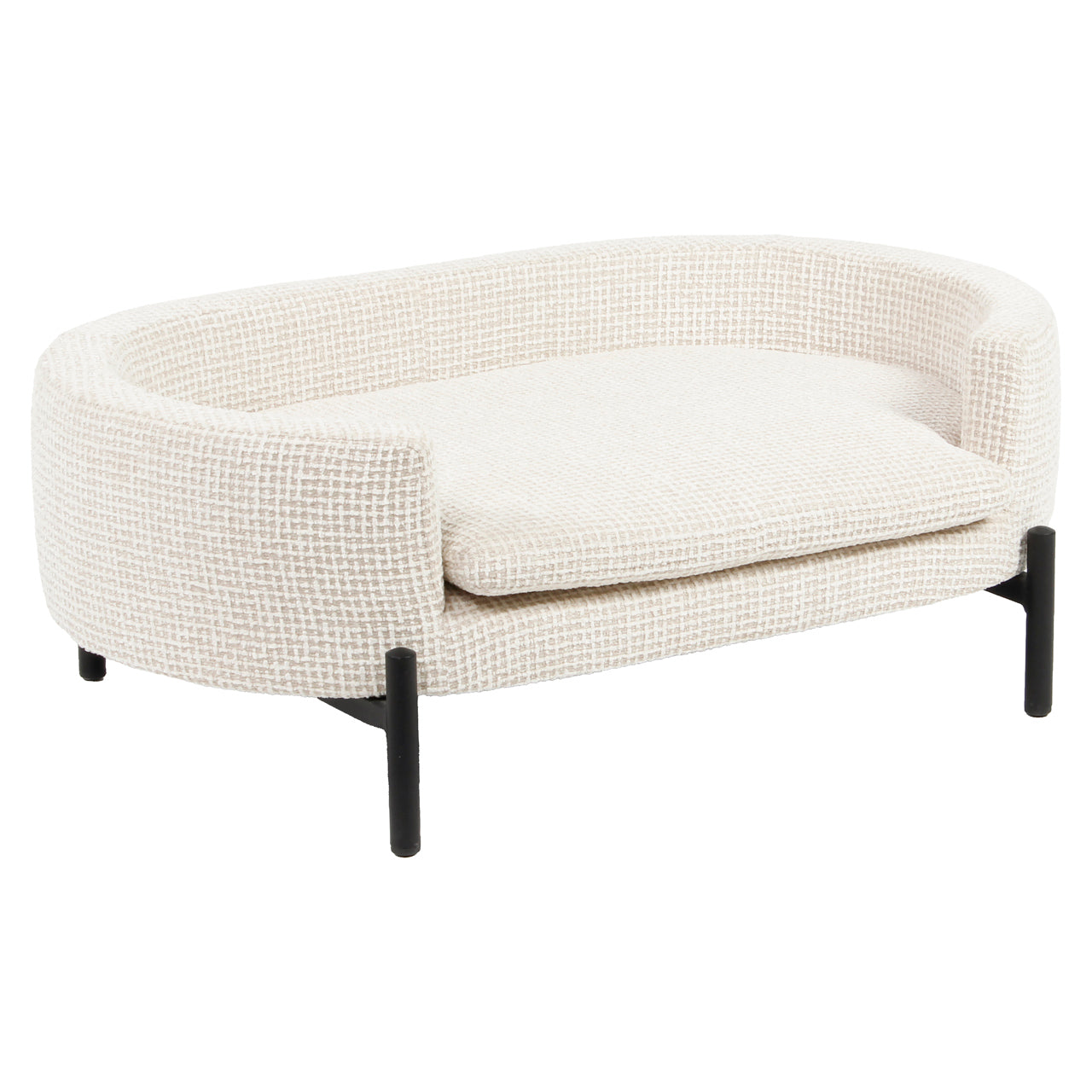 Pet bed Dolly beige blockweave