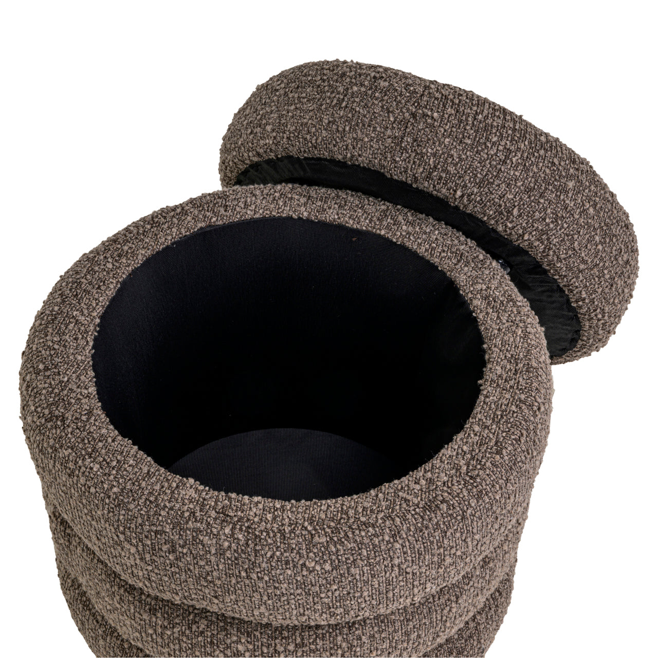 Pouffe & Footstool Adele brown chunky