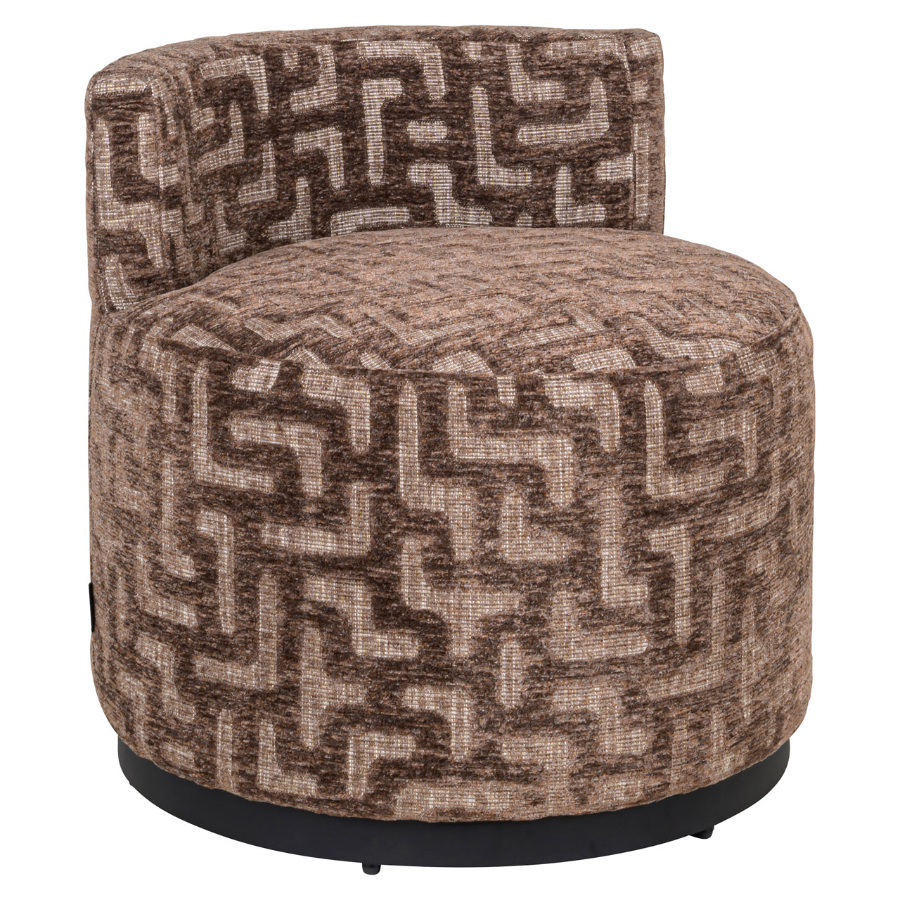 Lounge chair Franny brown labyrinth