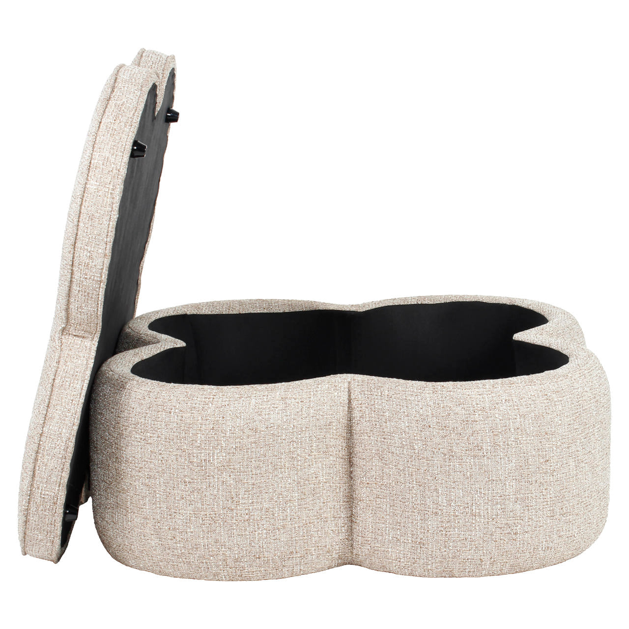 Pouffe & Footstool Corbeau sand tweed