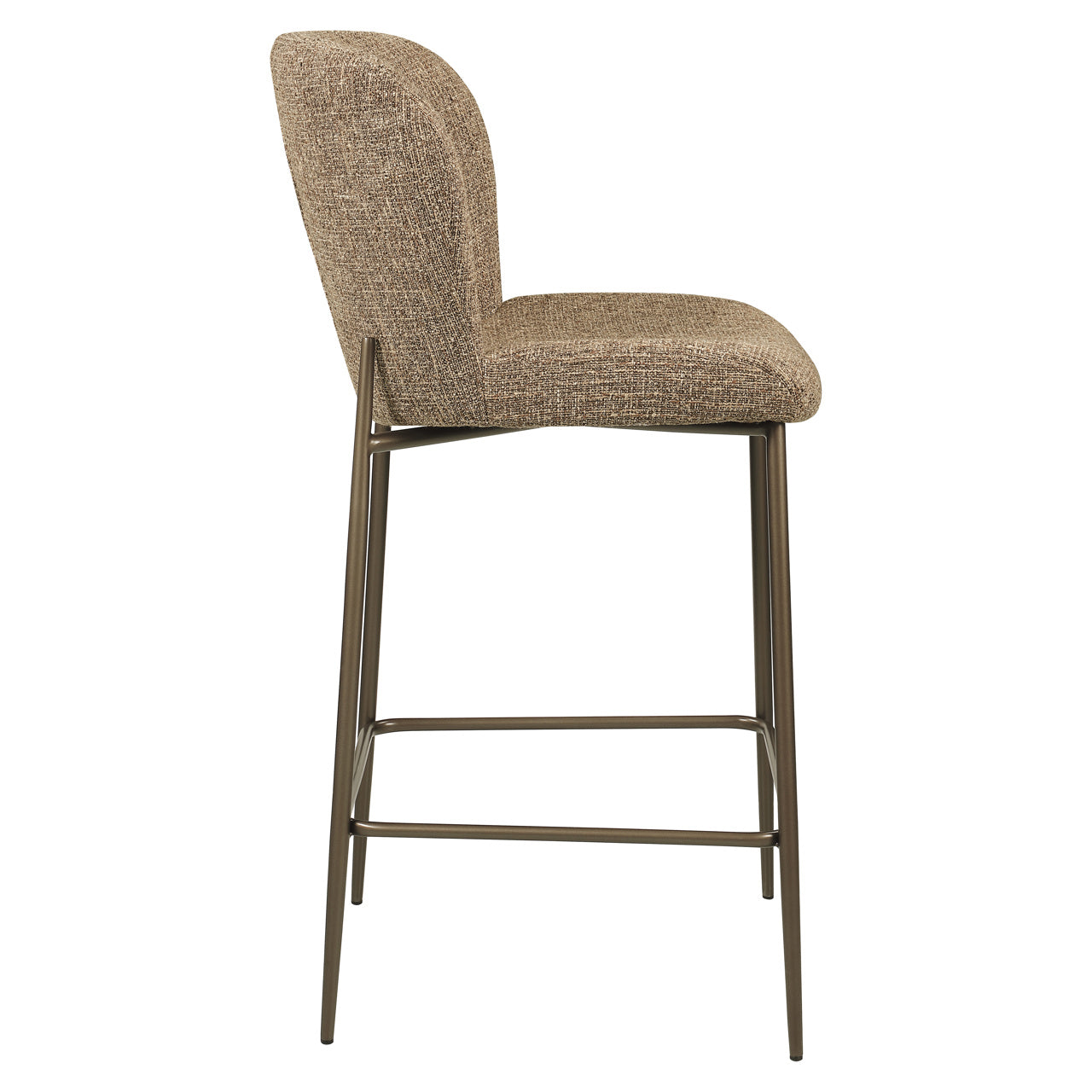 Counter stool Odarby brown tweed fire retardant