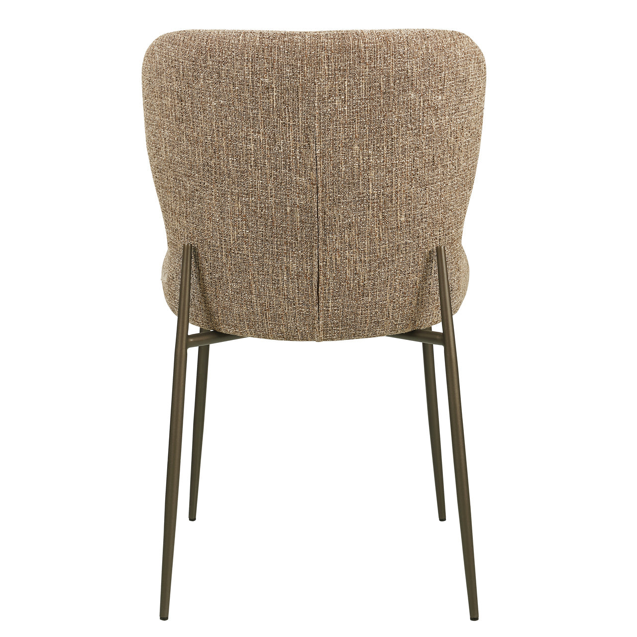 Dining chair Odarby brown tweed fire retardant (Set of 2)