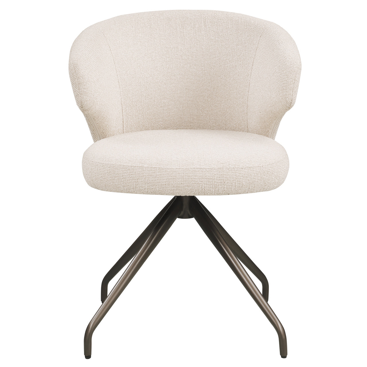Dining chair Milly biscotti swivel