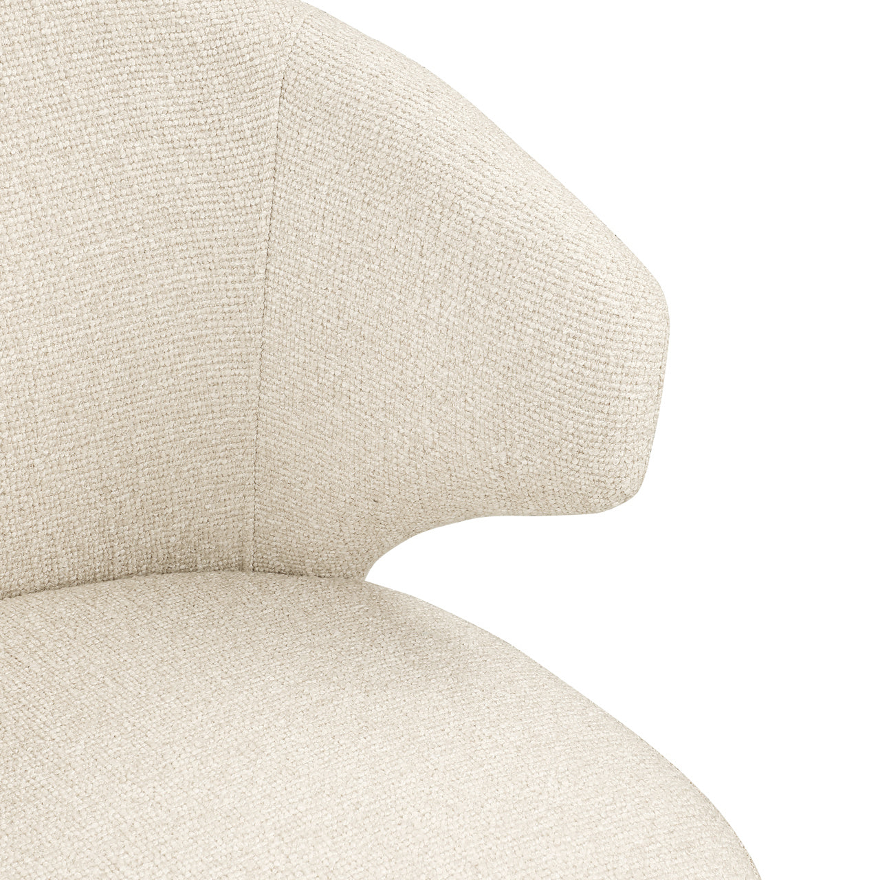 Dining chair Milly biscotti swivel