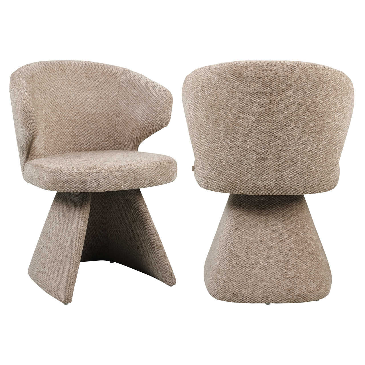 Dining chair Zenith mocca boldweave