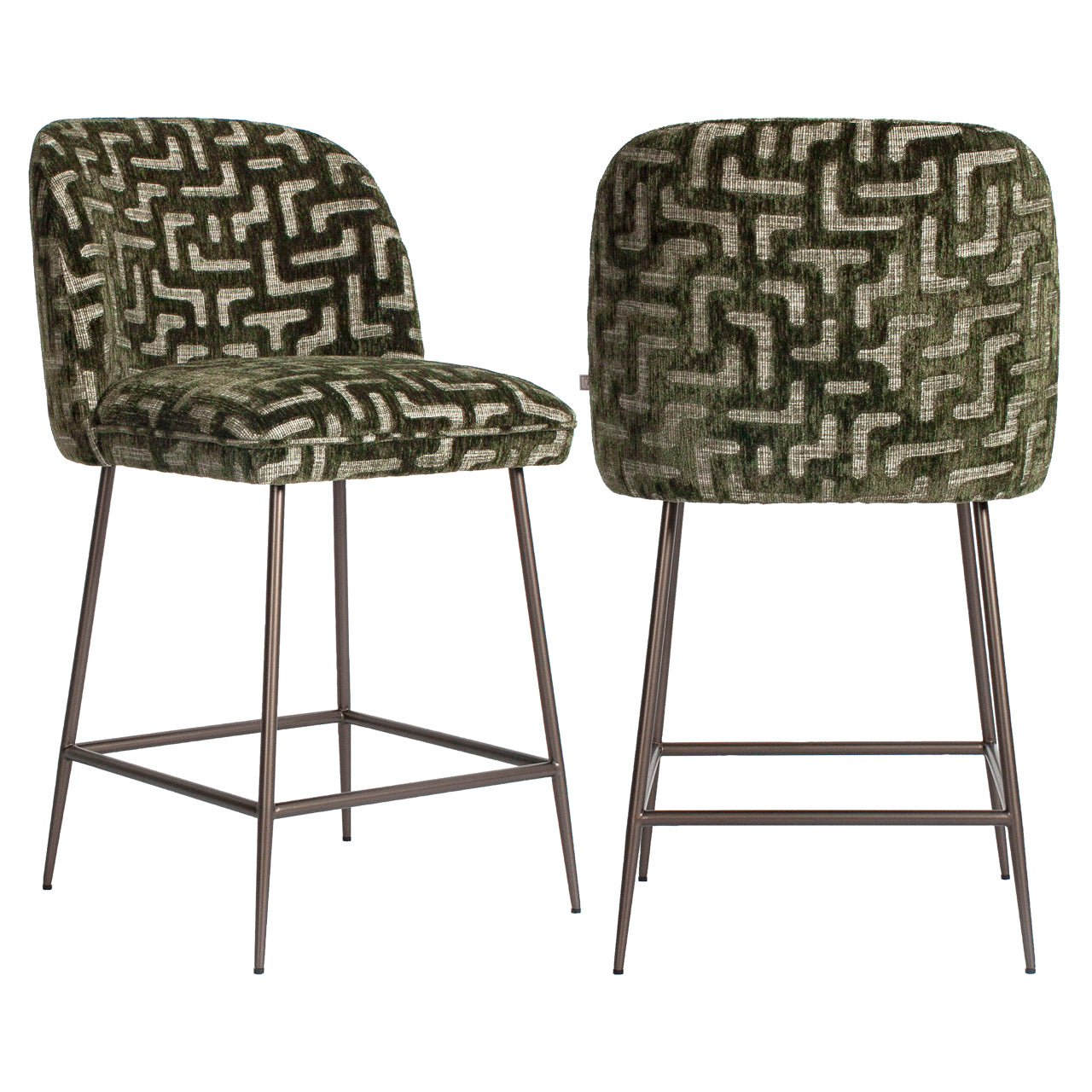 Counter stool Pullitzer moss labyrinth