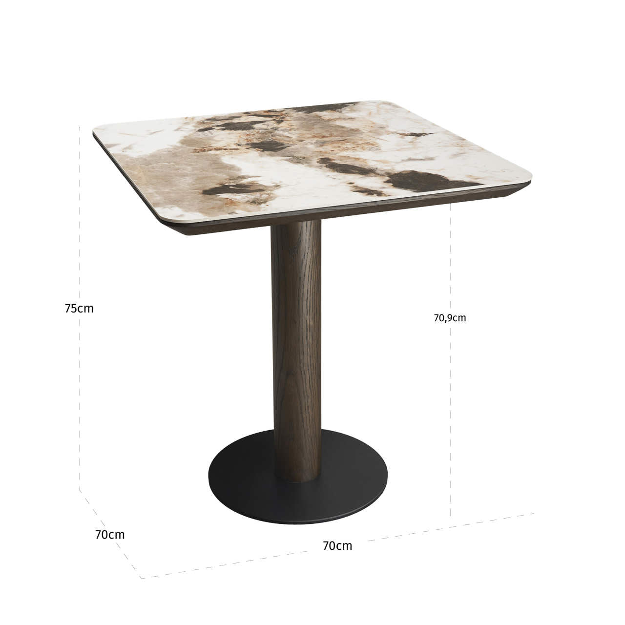 Bistro table Langford brown