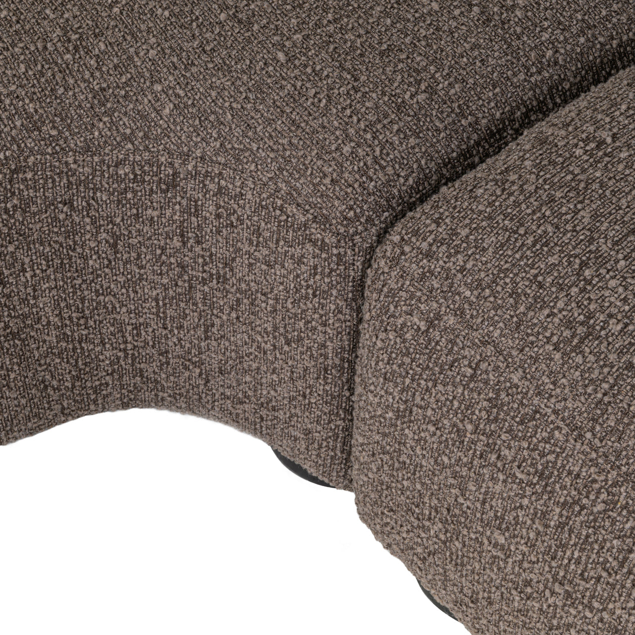 Sofa Pandora brown chunky lounge left